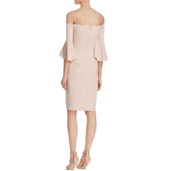NWT LAUNDRY BY SHELLI SEGAL Blush Cocktail Dress - Picture 3 of 7